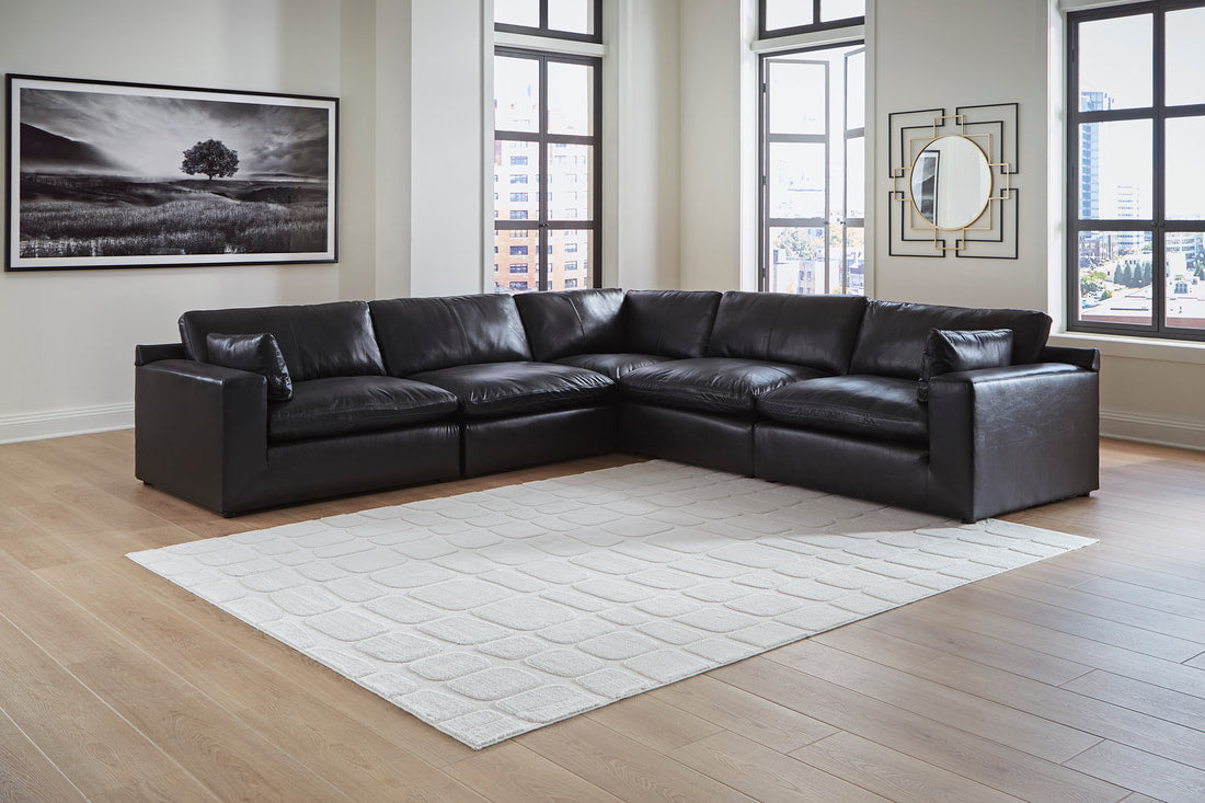 Rio Genuine Leather Sectional Set