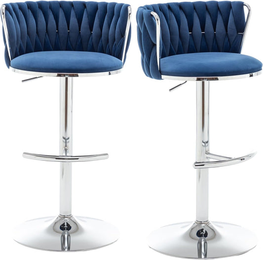 Velvet Barstool Set of 2