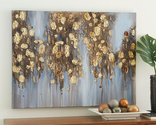 Art Donier  Blue/Gold Wall Art