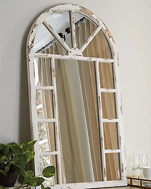 Divakar Antique White Accent Mirror