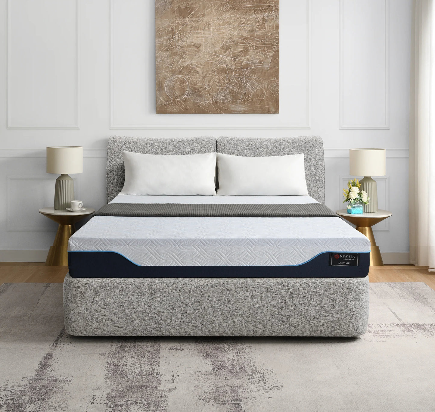 Aqua 12" Gel Memory Foam