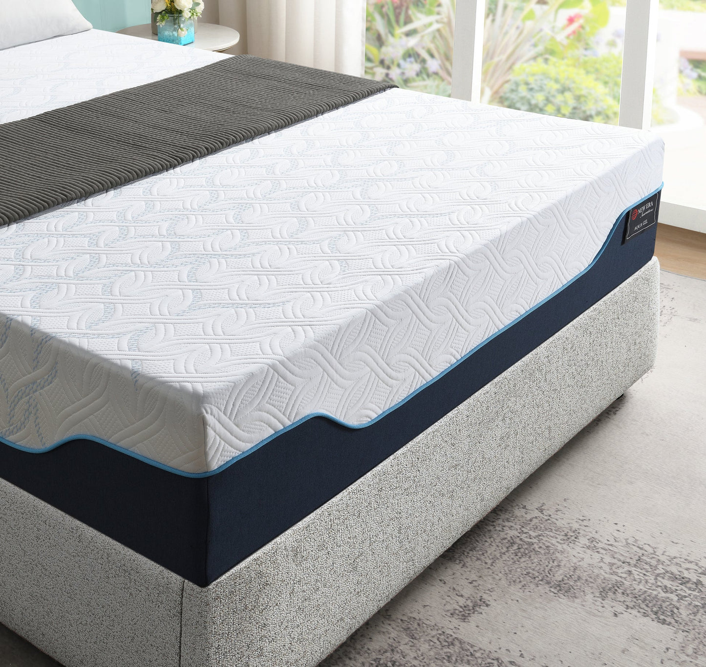 Aqua 12" Gel Memory Foam