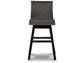 Contemporary Upholstered Swivel Bar Stool