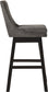 Contemporary Upholstered Swivel Bar Stool