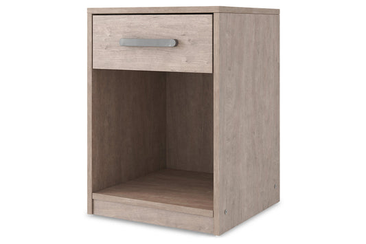 Flannia - Gray - One Drawer Night Stand