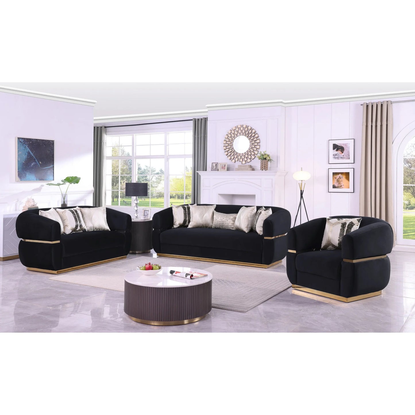 Carmela Sofa & Loveseat Set