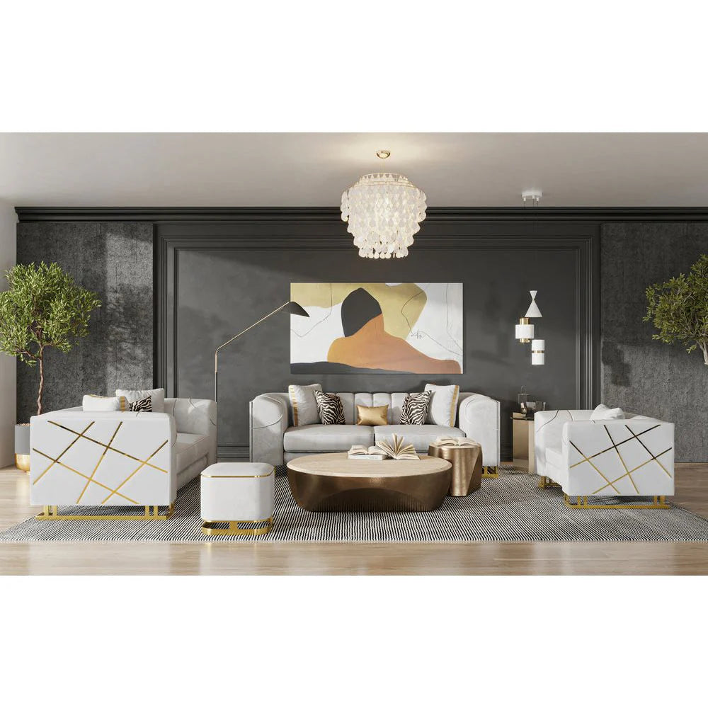 Designer Sofa & Loveseat Set