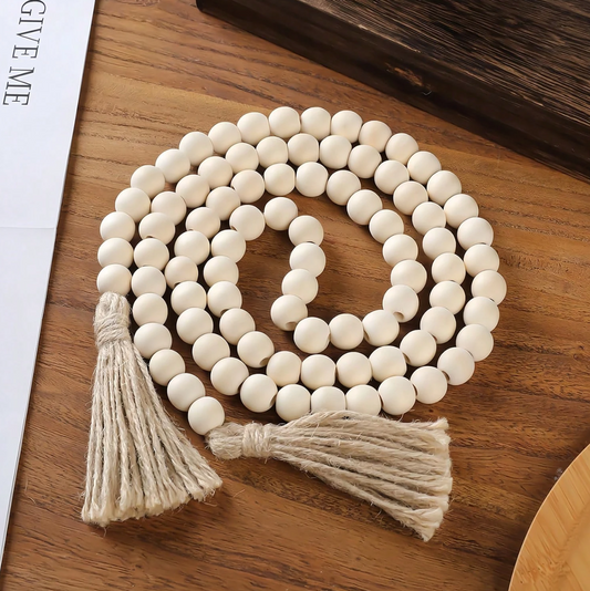 Stacy Wooden Bead Garland
