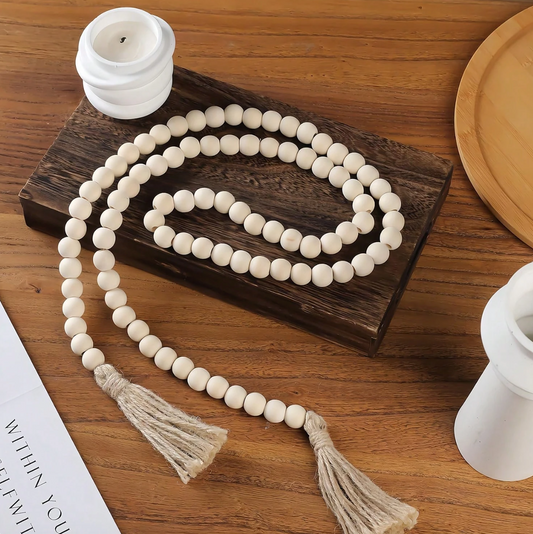Stacy Wooden Bead Garland