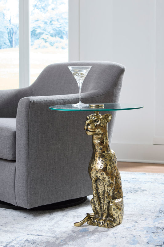 Leopard Accent Table