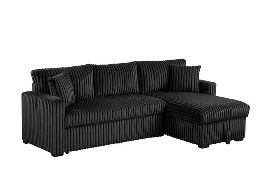 Aria Sectional With Pull-Out Bed & Storage Chaise