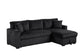 Aria Black Sectional With Pull-Out Bed & Storage Chaise