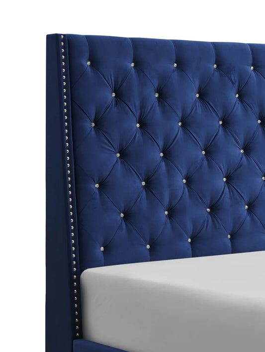 Chantilly King Upholstered Bed with Button Tufted Headboard