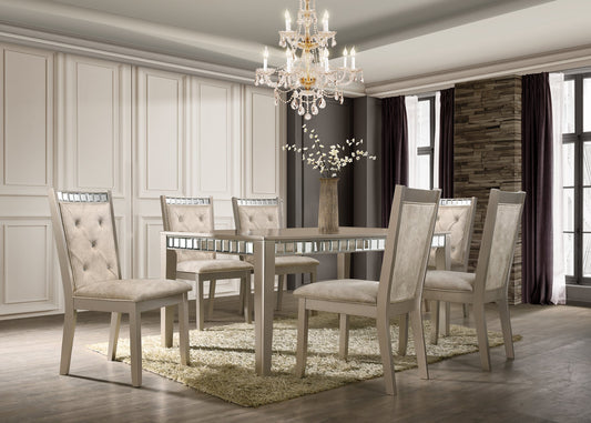 Clara Dining Table and 6 Chair Set