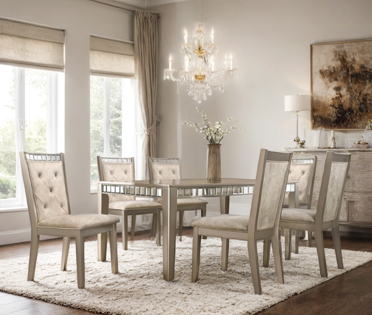 Clara Dining Table and 6 Chair Set