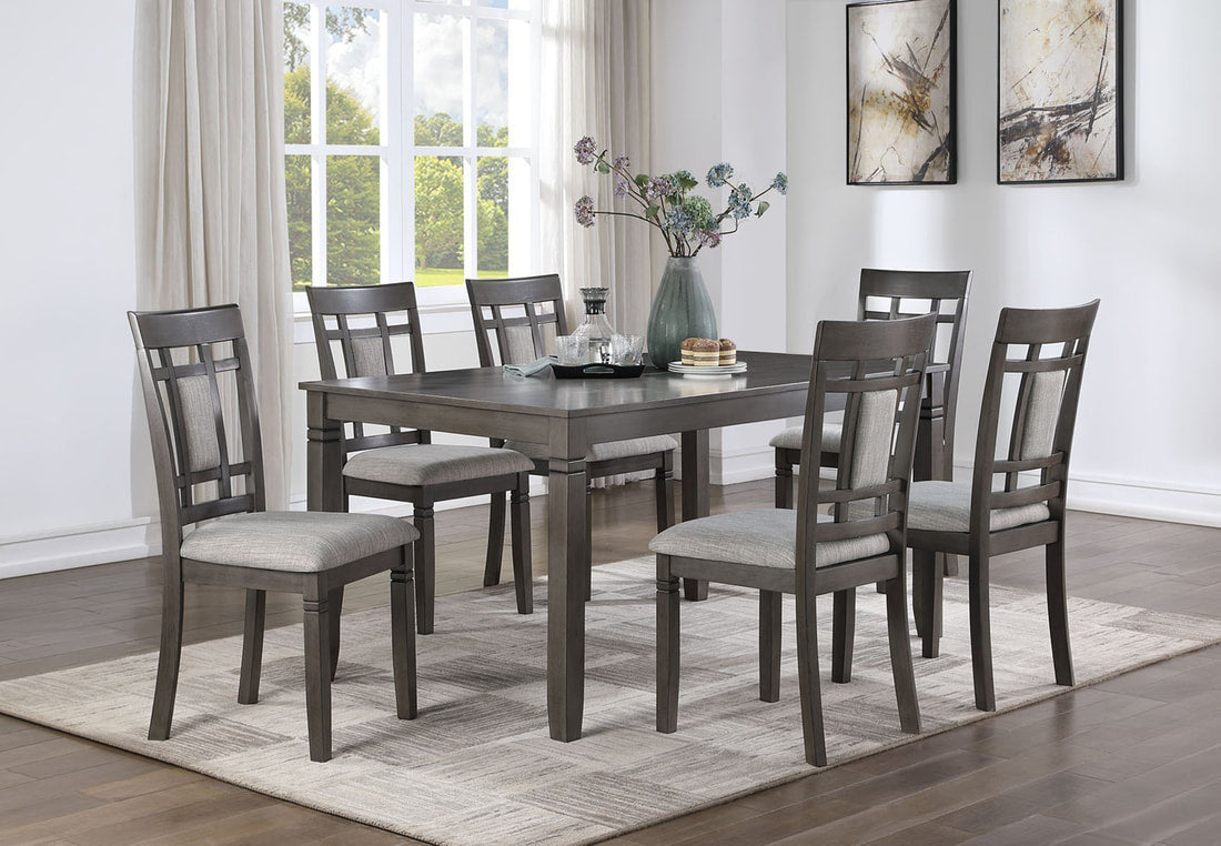 Priscilla Dining Table and 6 Chair Set