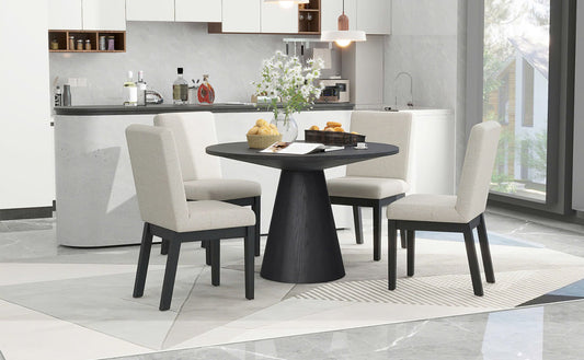 Alma Dining Table and 4 Chair Set