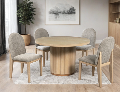 Leona Dining Table and 4 Chair Set