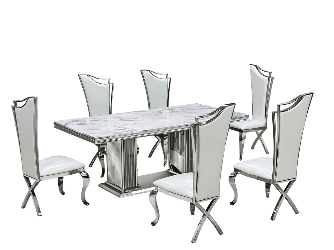 Quincy Dining Table and 6 Chair Set