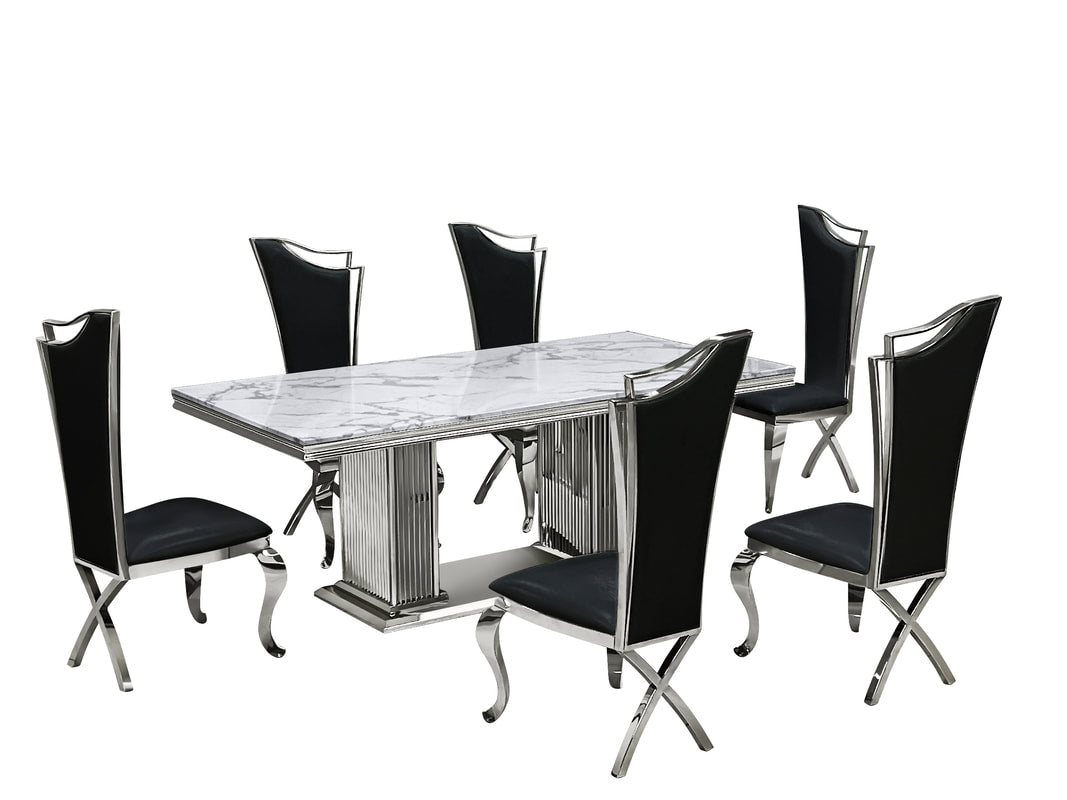 Quincy Dining Table and 6 Chair Set