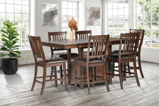 Cosette Counter Height Table and 6 Chair Set