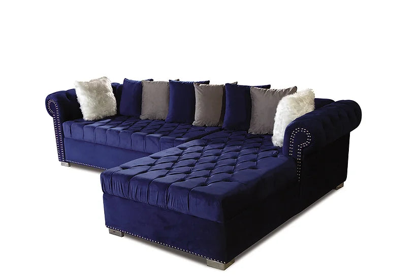 Milan Sectional (Blue)