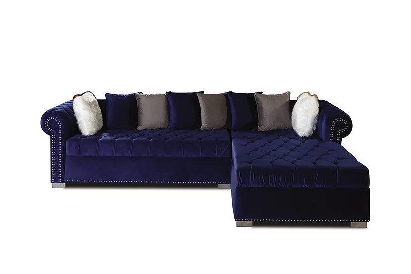 Milan Sectional (Blue)