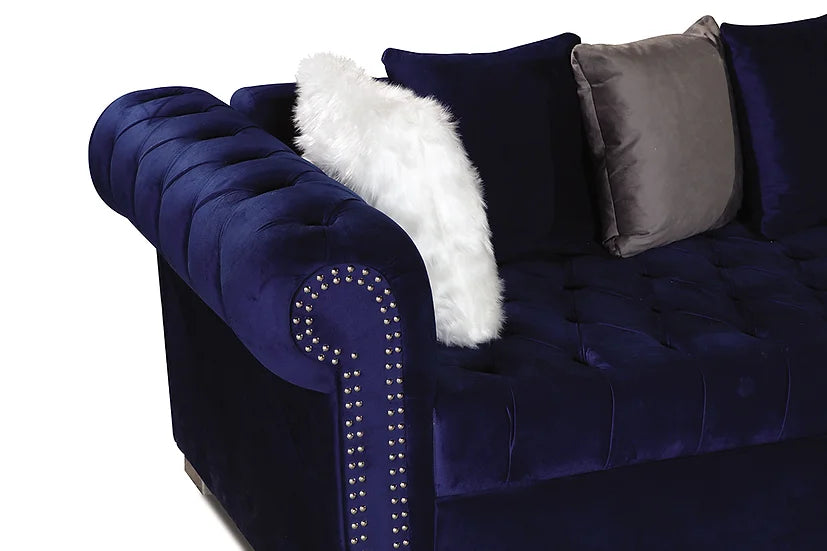 Milan Sectional (Blue)