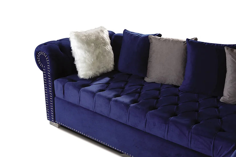 Milan Sectional (Blue)