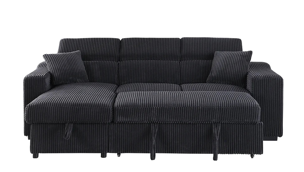 Bonaterra Reversible Sectional  Black