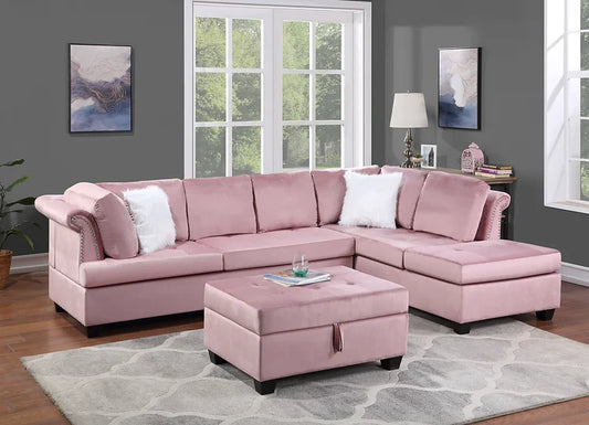 Ava Sectional Pink