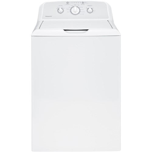 3.8 CF HOTPOINT Top Load Washer, Heavy-Duty Agitator - White