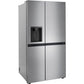 LG 27 CF Side-by-Side, Ice & Water Dispenser, Stainless Look - Platinum Silver