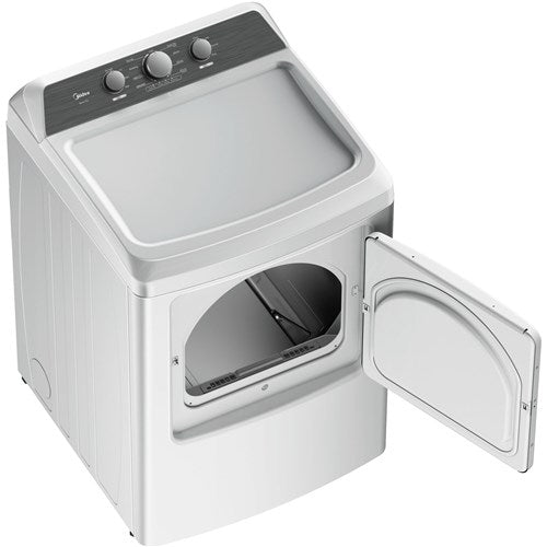 7.0 CF Electric Dryer, Sensor Dry - White MIDEA