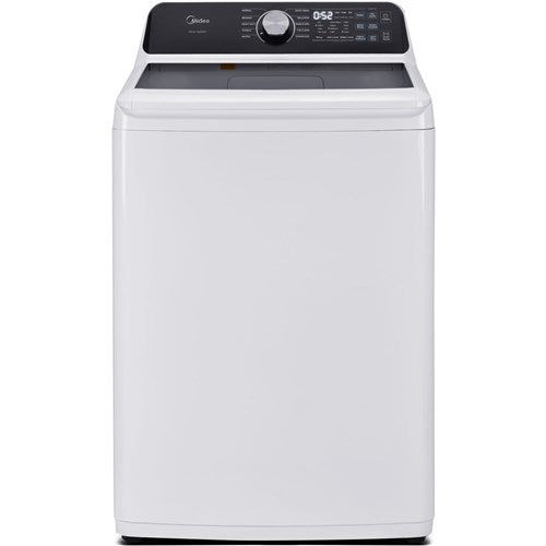 4.4 CF Top Load Washer, Agitator, Stainless Tub - White