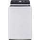 4.4 CF Top Load Washer, Agitator, Stainless Tub - White