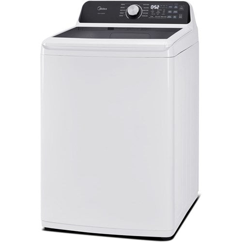 4.4 CF Top Load Washer, Agitator, Stainless Tub - White