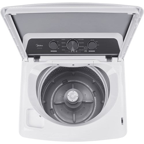 4.1 CF Top Load Washer, Agitator, Stainless Tub - White MIDEA