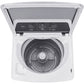 4.1 CF Top Load Washer, Agitator, Stainless Tub - White MIDEA