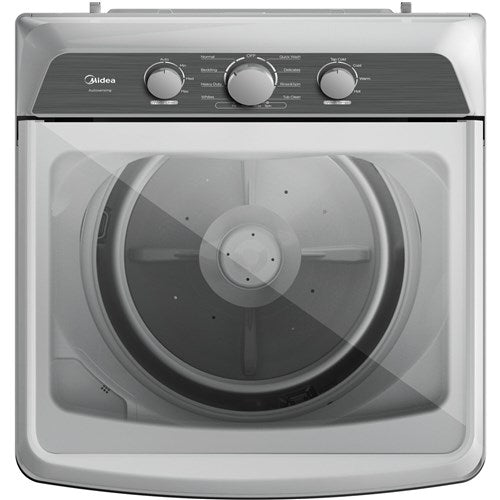 4.1 CF Top Load Washer, Agitator, Stainless Tub - White MIDEA