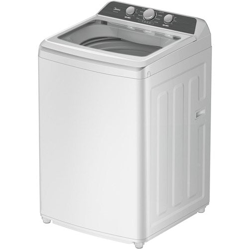 4.1 CF Top Load Washer, Agitator, Stainless Tub - White MIDEA