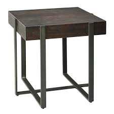 Drewing Light Brown Square End Table