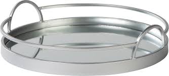 Adria Tray Silver Finish