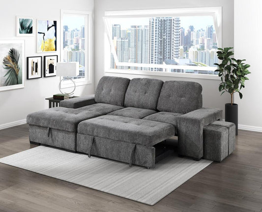 Kevin Sectional With Pull-Out Bed & Storage Chaise