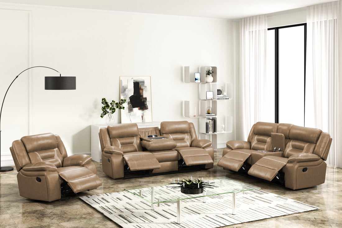 Luka Oversized 3-Piece Reclining Set