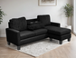 Neymar Black Reversible Sectional