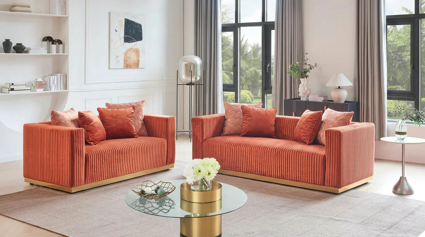 Alisha Sofa & Loveseat Set
