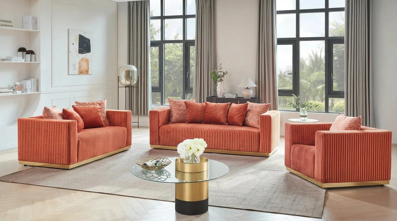 Alisha Sofa & Loveseat Set
