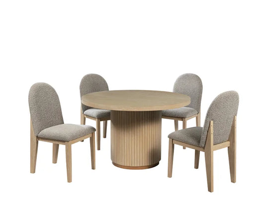 Leona Dining Table and 4 Chair Set