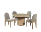 Leona Dining Table and 4 Chair Set